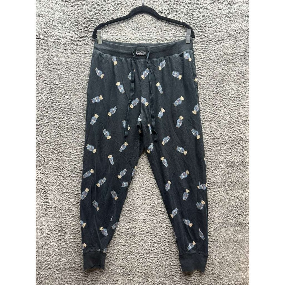 Polo Ralph Lauren Sleepwear Polo Bear Printed Pajama Pants Black Mens Size L